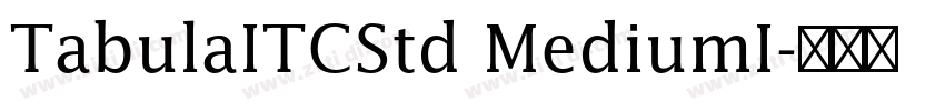 TabulaITCStd MediumI字体转换